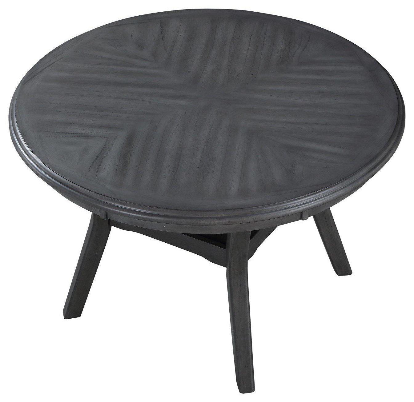 New classic furniture gia round outlet dining set gray